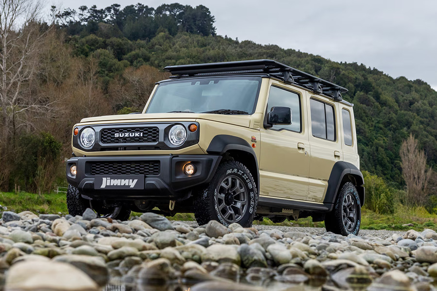 Exterior design on a Suzuki Jimny Heritage edition