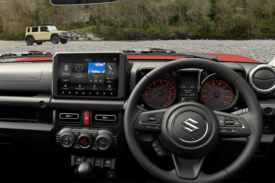 Interior design on a Suzuki Jimny Heritage edition